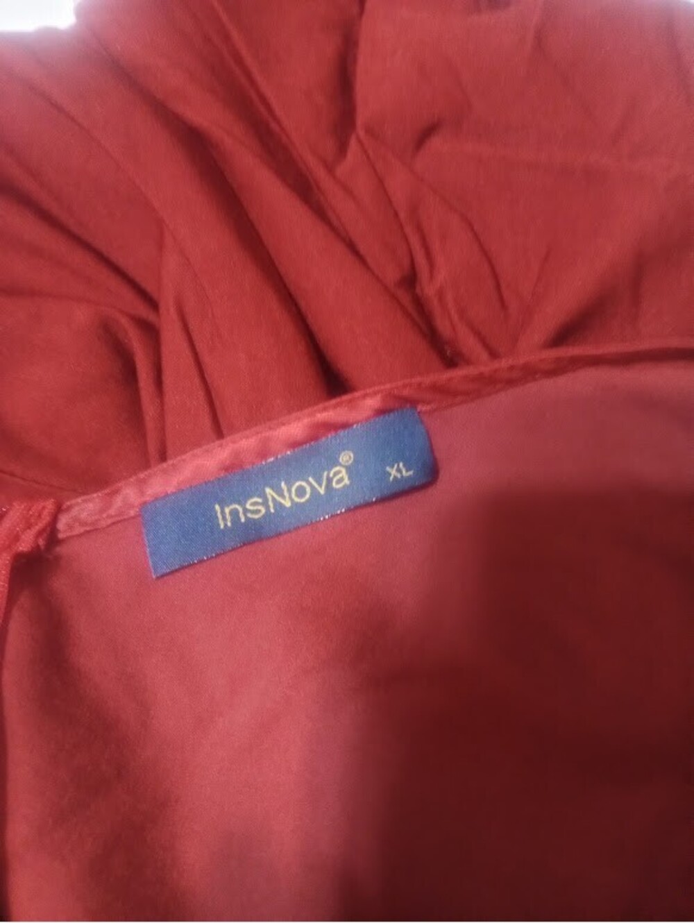 Burgundy Insnova Cold‑Shoulder Dress | Size XL | Modern Elegance GUC - Picture 7 of 7